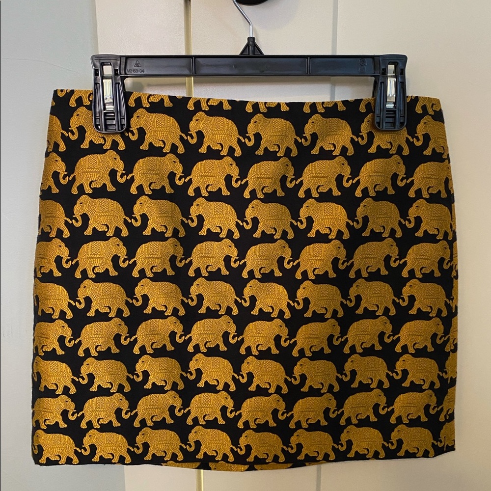 JCrew elephant skirt
